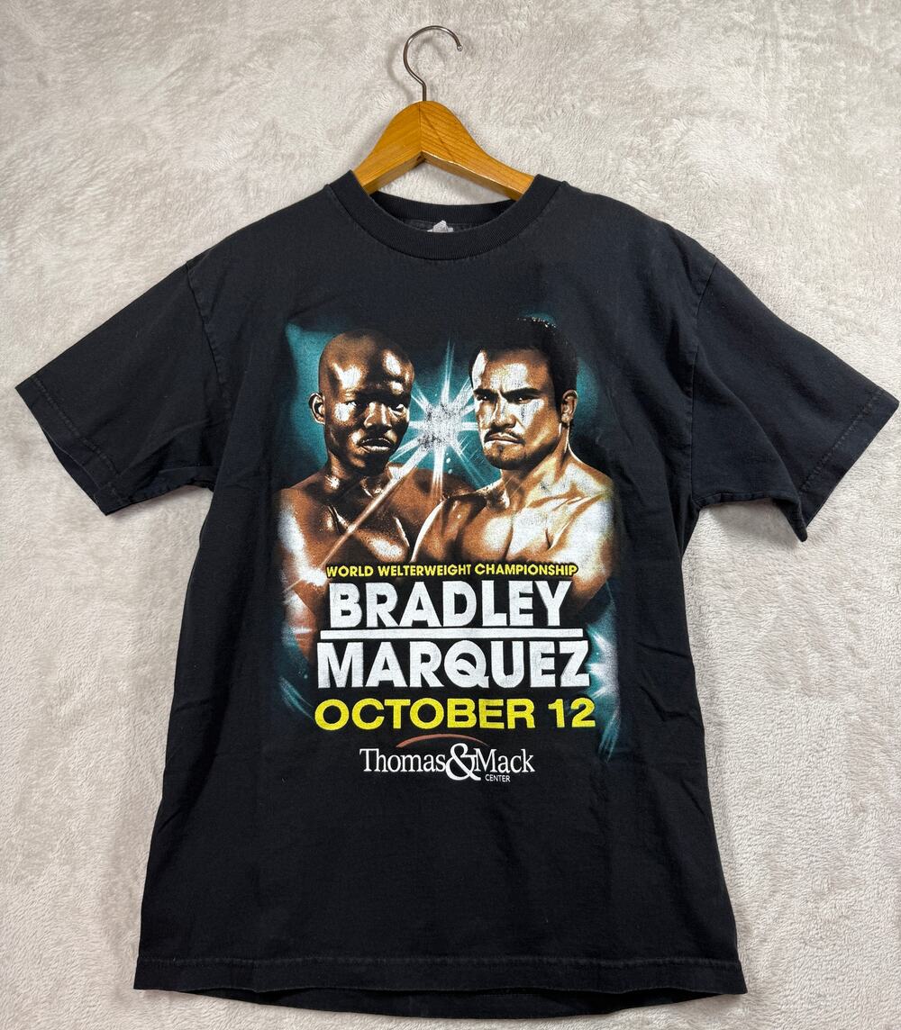 Timothy Bradley Juan Manuel Marquez Boxing Shirt Las Vegas Sz Medium Fight Tape